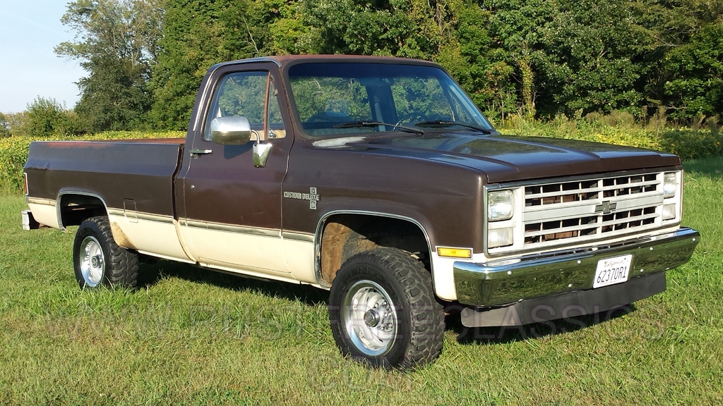 87 V10 K10 1/2 ton Long Bed LB Custom Deluxe fuel injected 4x4 1987 ...